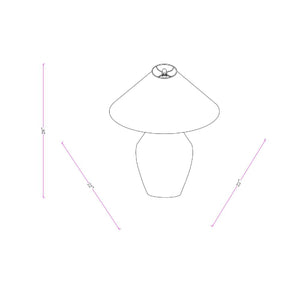   Textured Ceramic Accent Table Lamp | Oroa.com