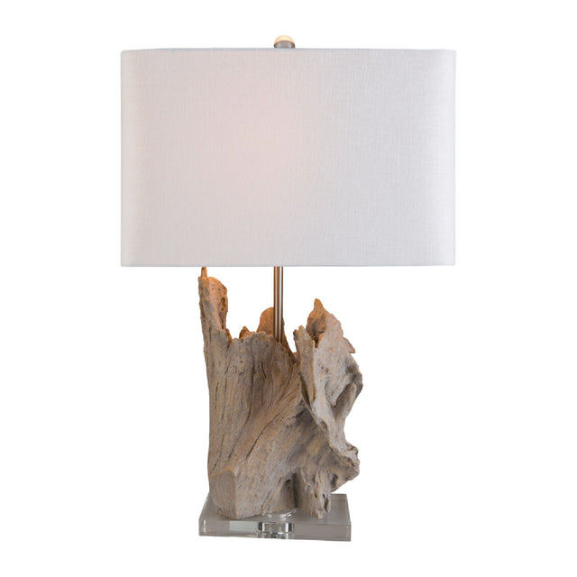 Organic Wooden-Look Table Lamp | Kuda Home Darby | Oroa.com