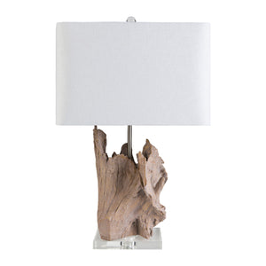   Organic Wooden-Look Table Lamp | Oroa.com