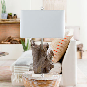   Organic Wooden-Look Table Lamp | Oroa.com