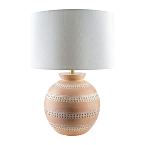   Painted Round Base Table Lamp | Oroa.com