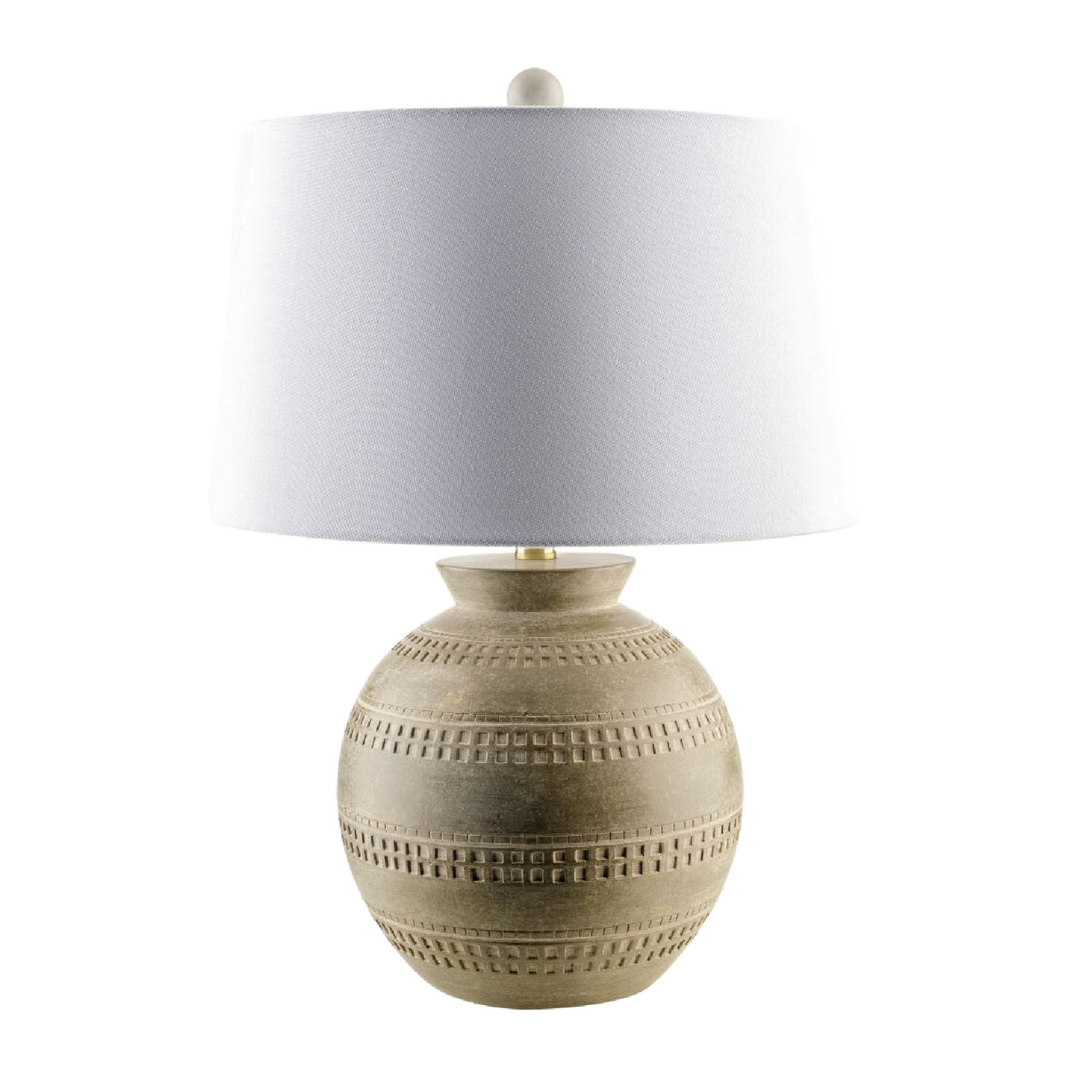   Painted Round Base Table Lamp | Oroa.com