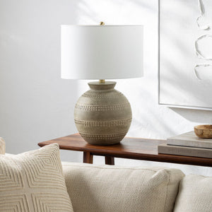   Painted Round Base Table Lamp | Oroa.com