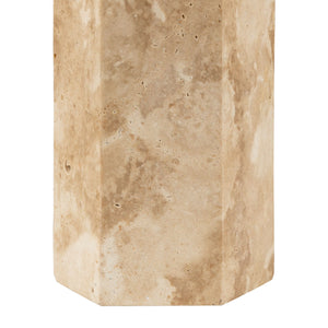   Travertine Cream Linen Table Lamp | Oroa.com
