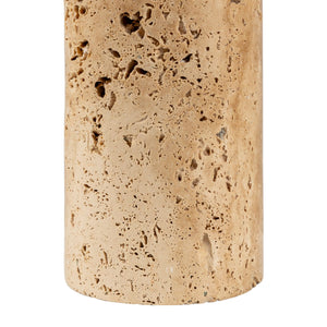  Travertine Cream Linen Table Lamp | Oroa.com
