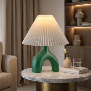   Ceramic White Linen Table Lamp | Oroa.com
