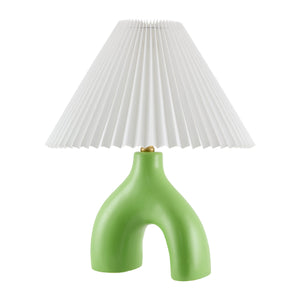   Ceramic White Linen Table Lamp | Oroa.com