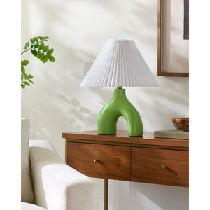   Ceramic White Linen Table Lamp | Oroa.com