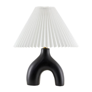   Ceramic White Linen Table Lamp | Oroa.com