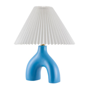   Ceramic White Linen Table Lamp | Oroa.com