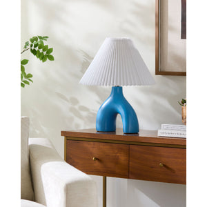   Ceramic White Linen Table Lamp | Oroa.com