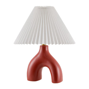   Ceramic White Linen Table Lamp | Oroa.com