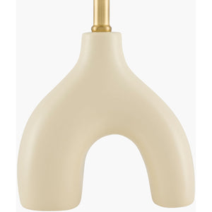   Ceramic White Linen Table Lamp | Oroa.com