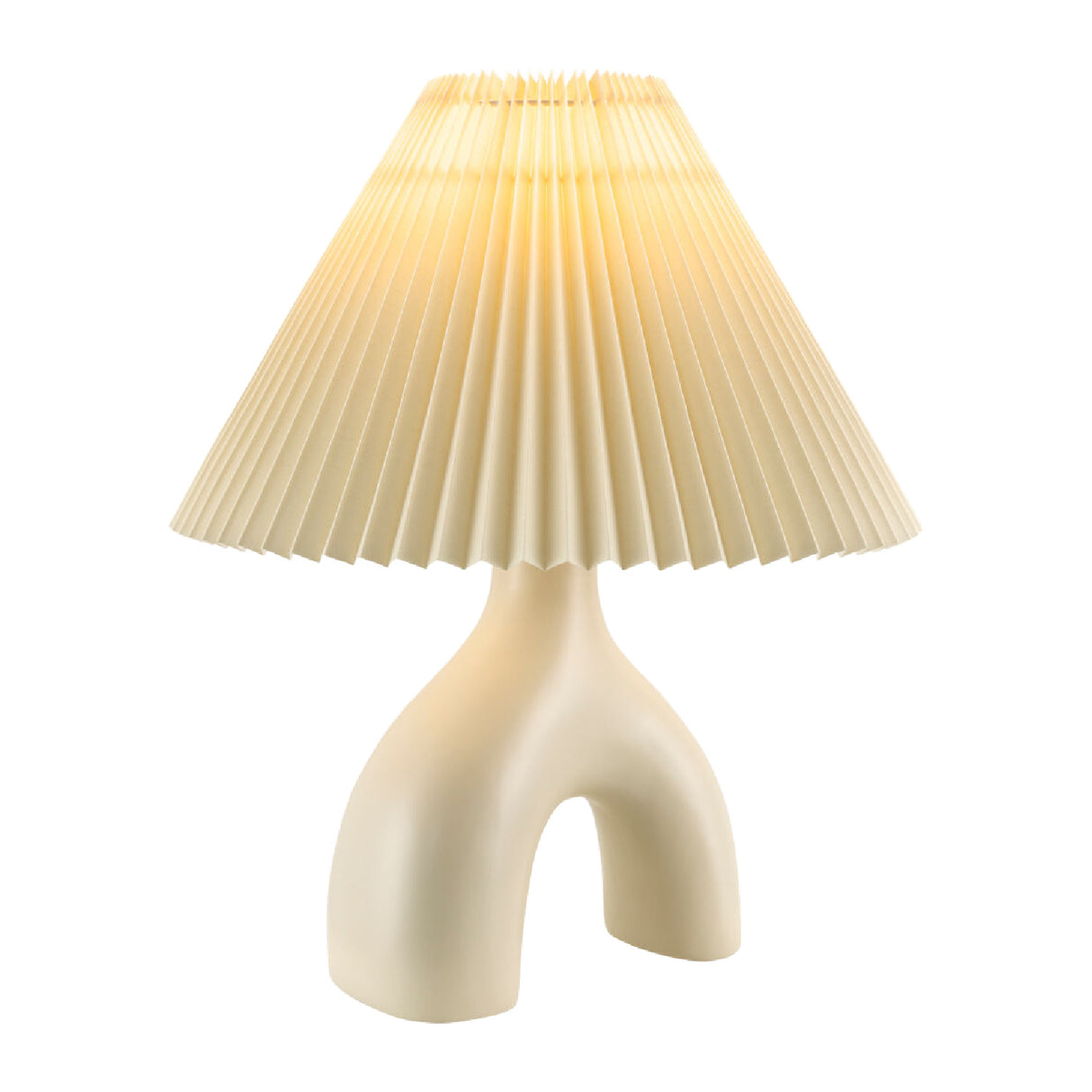   Modern European furniture - Ceramic Cream Linen Table Lamp - www.oroa.com | Oroa.com