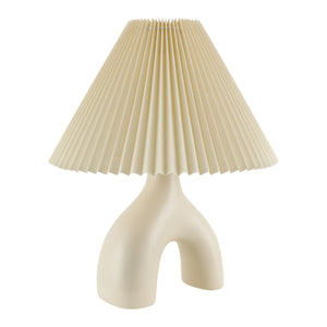   Modern European furniture - Ceramic Cream Linen Table Lamp - www.oroa.com | Oroa.com