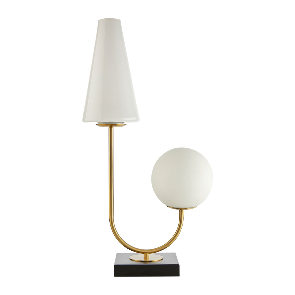   White 2-Light Accent Table Lamp | Oroa.com
