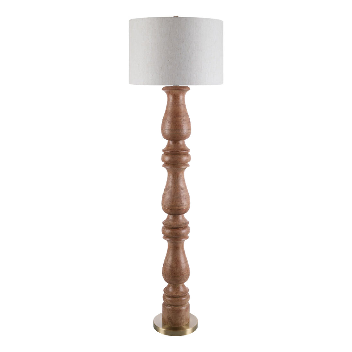   Beige Linen Accent Floor Lamp | Oroa.com
