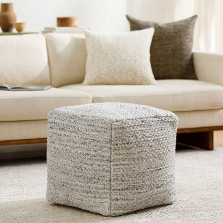   Woven Cube Outdoor Pouf | Oroa.com