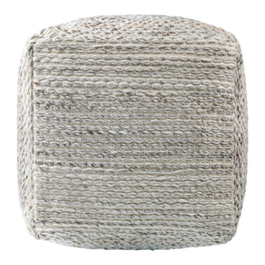   Woven Cube Outdoor Pouf | Oroa.com