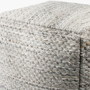   Woven Cube Outdoor Pouf | Oroa.com