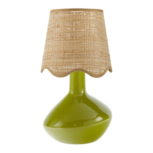   Wavy Rattan Accent Table Lamp | Oroa.com