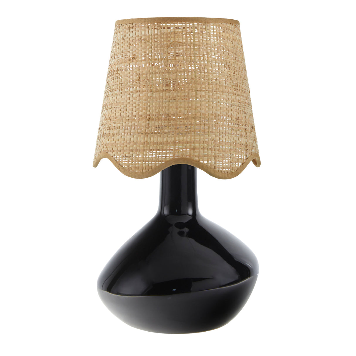   Wavy Rattan Accent Table Lamp | Oroa.com