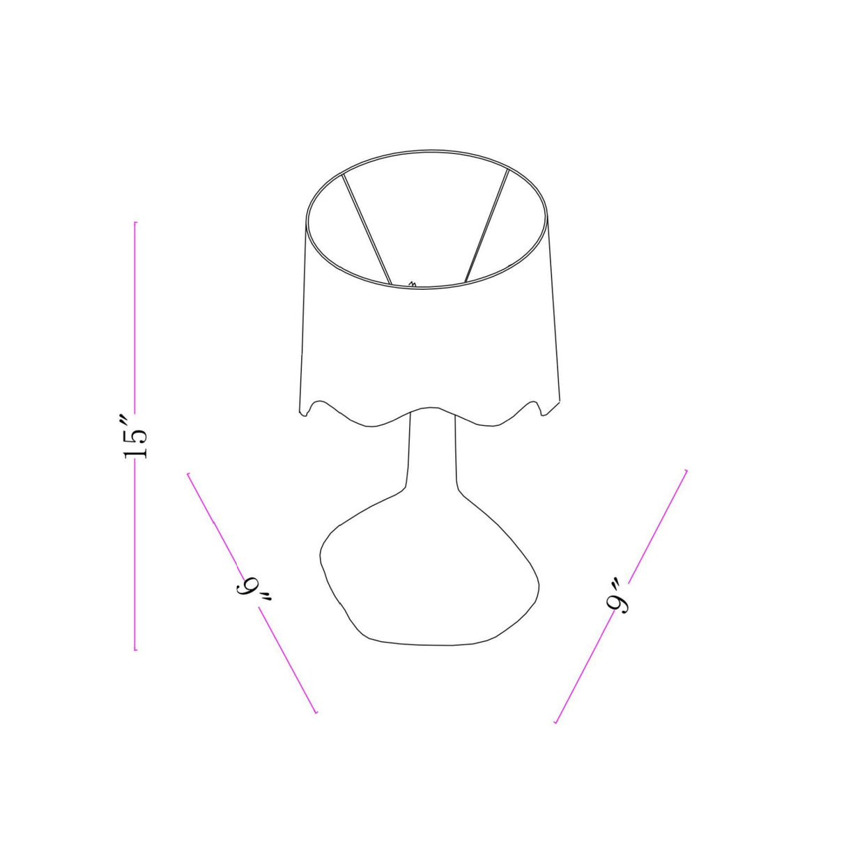   Wavy Rattan Accent Table Lamp | Oroa.com