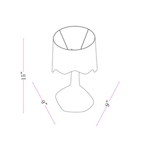   Wavy Rattan Accent Table Lamp | Oroa.com