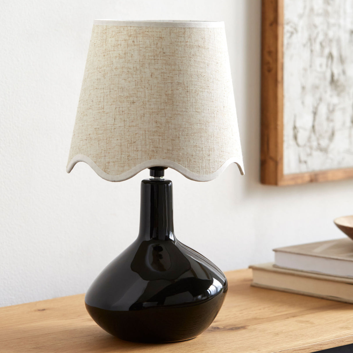   Wavy Rattan Accent Table Lamp | Oroa.com