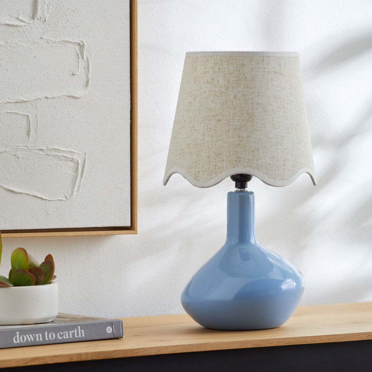   Wavy Rattan Accent Table Lamp | Oroa.com