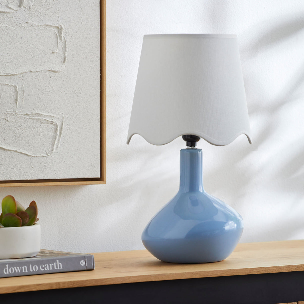  Wavy Rattan Accent Table Lamp | Oroa.com