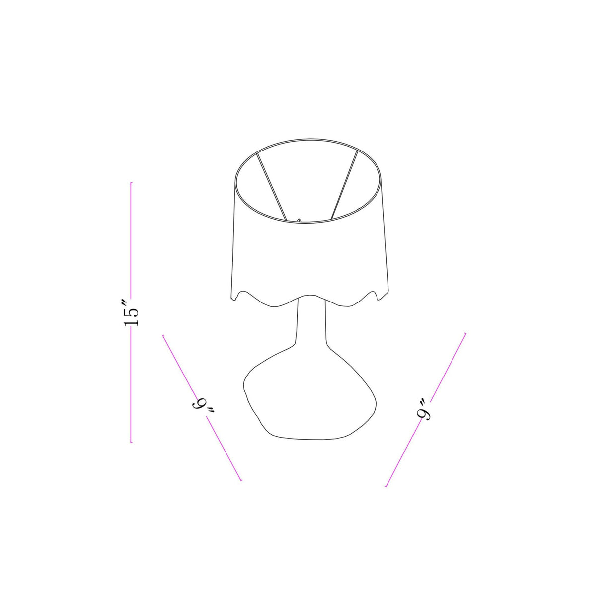   Wavy Rattan Accent Table Lamp | Oroa.com