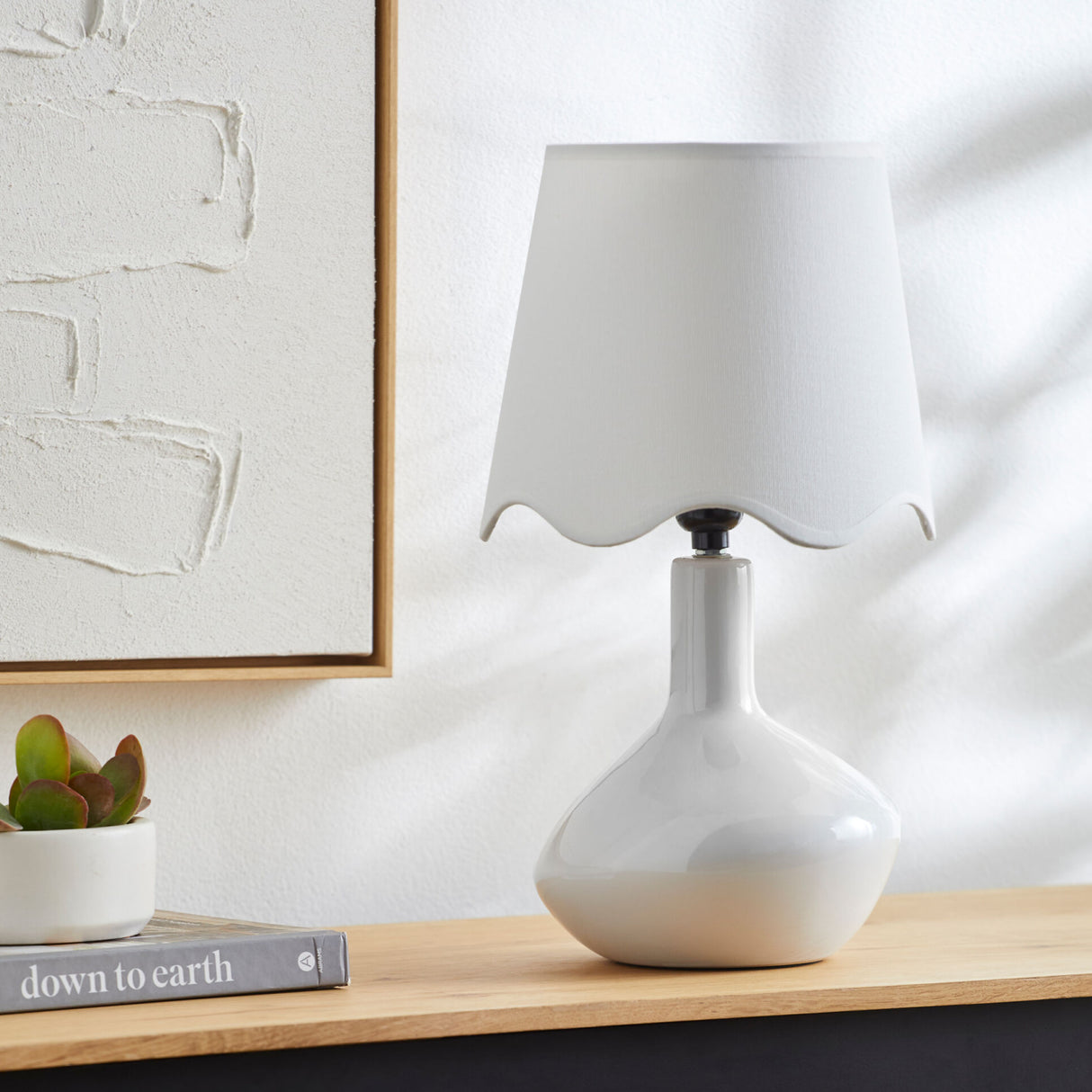   Wavy Rattan Accent Table Lamp | Oroa.com