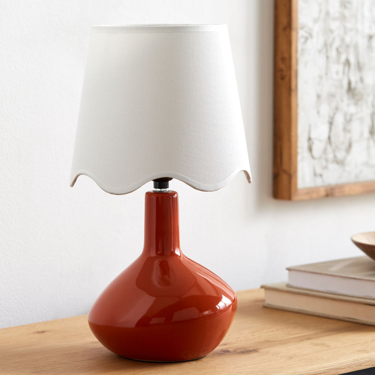   Wavy Rattan Accent Table Lamp | Oroa.com