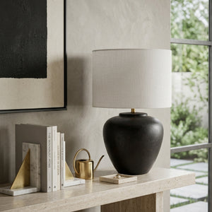   Ceramic Linen Table Lamp | Oroa.com