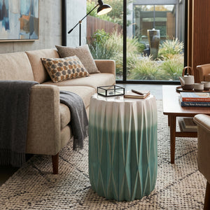   Ridged Ceramic Garden Stool | Oroa.com