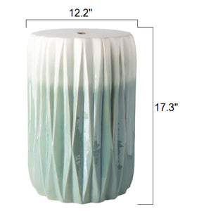   Ridged Ceramic Garden Stool | Oroa.com