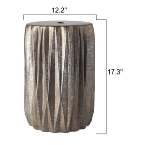   Ridged Ceramic Garden Stool | Oroa.com