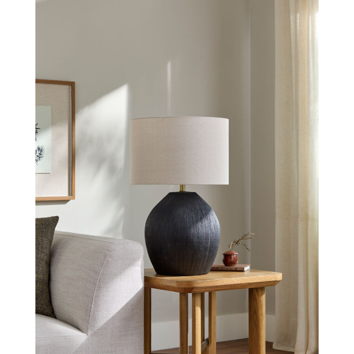   Black Ceramic Accent Table Lamp | Oroa.com