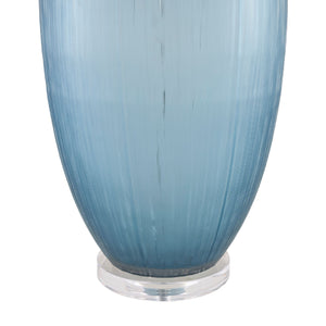   Modern European furniture - Blue Glass Accent Table Lamp - www.oroa.com | Oroa.com