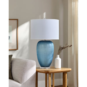   Modern European furniture - Blue Glass Accent Table Lamp - www.oroa.com | Oroa.com
