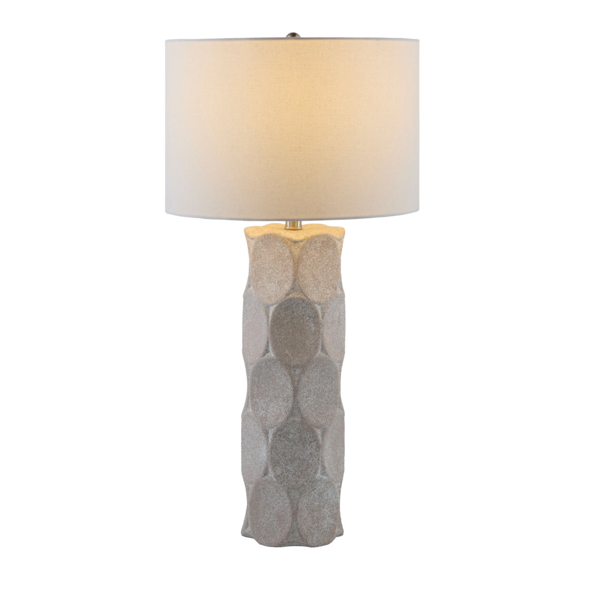   White Linen Shade Floor Lamp | Oroa.com