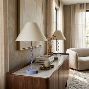   Wavy Iron Table Lamp Set (2) | Oroa.com