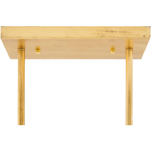   White Glass 5-Light Linear Chandelier | Oroa.com