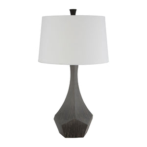   Gray Faceted Accent Table Lamp | Oroa.com