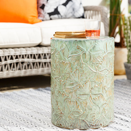   Carved Ceramic Garden Stool | Oroa.com