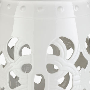   Modern European furniture - Openwork Glazed Ceramic Garden Stool - www.oroa.com | Oroa.com