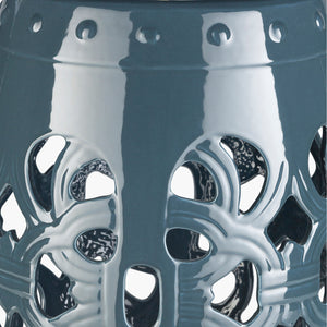   Openwork Glazed Ceramic Garden Stool | Oroa.com