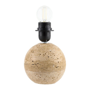   Pleated Linen Travertine Table Lamp | Oroa.com