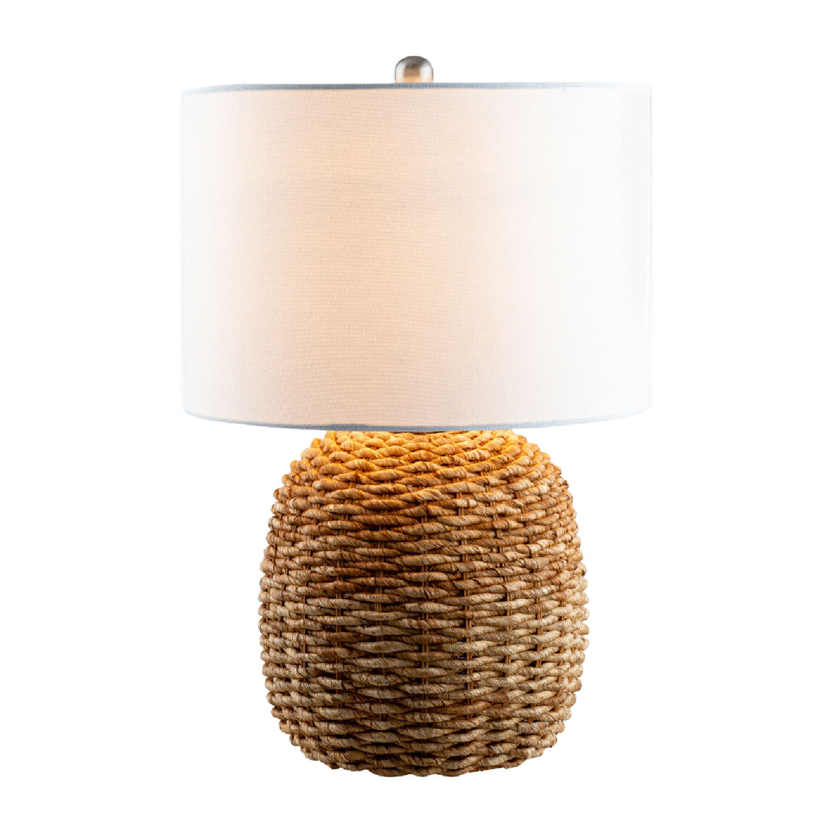   Rattan White Cotton Table Lamp | Oroa.com